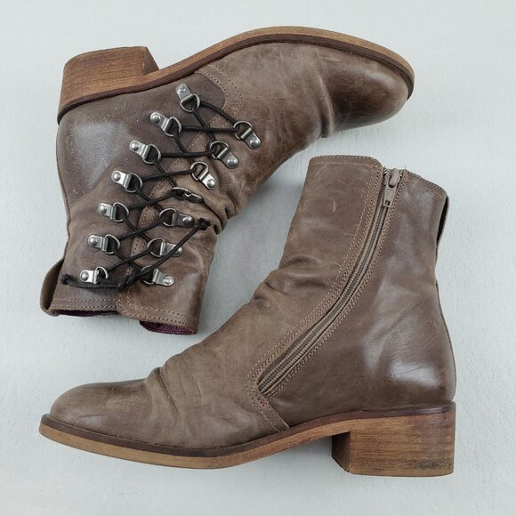 Mala Vita MTNG Agatha Boot Womens 8.5-9 39 Brown Sundance Boho Moto Ankle Spain - Picture 6 of 14